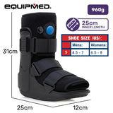 EQUIPMED CAM Walker Moon Boot Medium, Foot Injury Support, Ankle Recovery, Adjustable Fit, V219-WLAMBTMH6KSA