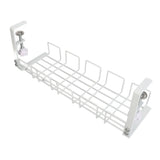 Under Desk Cable Organizer 40.5CM Steel Space Saving Strong Load Bearing Desk Wire Management Tray V1294-YM0901-3117230477512