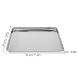 1pcs kitchen tray for home users and restaurants silver V1192-AZ-W-30403