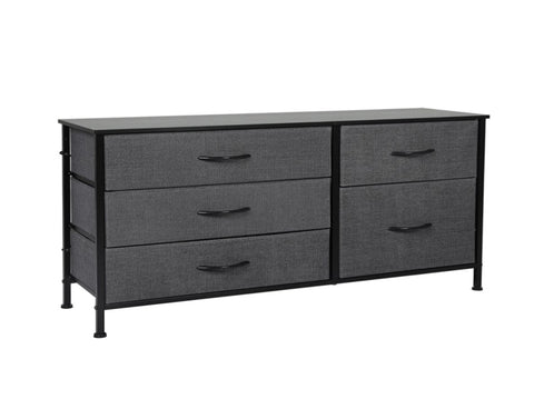 Levede Storage Cabinet Tower Chest Dark Grey CH1097-DG_NZ