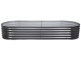 Green Fingers 3 Pcs Raised Garden Bed Kit Oval Galvanized Steel Planter Boxes 160x80x42cm, Heavy GARDEN-OVAL-1608042X3