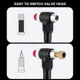 bike Tire Bike Shock Pump with Pressure Gauge 300PSI High Pressure Bike Tire Inflator Air Pump for V1366-AZ2-W-19082