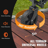 Collapsible Folding, 2 cu.ft Grass Cart with All-Terrain 5in Wheels, Heavy Duty Folding V952-ZDHYBXSSTCHSMHEGRV0