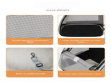 Grey Breathable Pet Carrier Backpack - 35 x 29 x 41 cm Oxford Fabric Travel Bag with Mesh V888-ELOSUNG47429