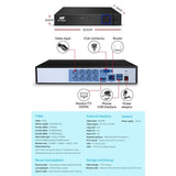 UL-tech CCTV Security System 8CH DVR 8 Cameras 4TB Hard Drive CC-WD-8C-8B-4T