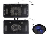 12-14 Inch Portable Ultra-Slim Laptop Cooling Pad Stand with Quiet and LED Screen Adjustable V1370-AZ4-12981