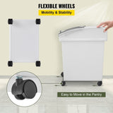 VEVOR Ingredient Bin, 5.2 Gallon / 20 L Capacity Ingredient Storage Bin, 3 Pcs/Set, PP Material V952-MX20QKSGM00000001V0