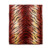675gsm 2 Ply Animal Print Faux Mink Blanket Queen 200x240 cm Tiger V442-BZO-BLANKET-675ANIMALTIGER-RED-QS