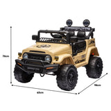 Kahuna Authorised Toyota FJ Cruiser Kids Electric Ride On Car - Khaki CAR-TYT-FJC-KH