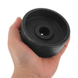 Heavy Duty Iron Jack Front Wheel, Black, for DIY and Garage Use V1369-AZ3-W-11004
