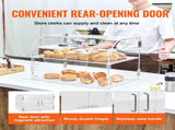 Pastry Display Case, 2-Tier Commercial Countertop Bakery Display Case, Acrylic Display Box with Rear V952-YKLMBZSJYKL2HBKHNV0
