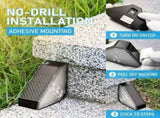 Solar Powered Triangle Step Light with Monocrystalline Silicon Panel, Auto On at Dusk, IP65 V1341-ZY-K6RRJJ5E-6PCS-COOLWHITELIGHT