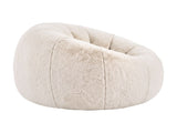 Artiss Bean Bag Chair Cover Soft Faux Fur Beanbag Cover Large Round Stuffed Animal BD-COVER-ROUND-BE