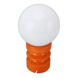 Retro Table Lamp Decorative Glass Lampshade Wooden Base USB Small Nightstand Light for Bedroom V1294-YM0901-3119240076911