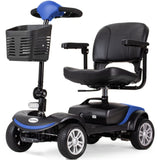 EQUIPMED FreeRoam Mid-Sized Lithium Fast Easy Charge Mobility Scooter, Blue V219-HMBMSCEQ3LBA