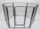 YES4PETS 6 Panel 120 cm Heavy Duty Pet Dog Cat Rabbit Playpen Fence With Cover V278-HPL120-6-B-DOOR-BKCOVER6