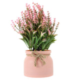 Realistic Artificial Potted Flower Plant for Home, Garden, Patio, Office Decor, Indoor Outdoor Use, V1369-AZ3-W-12852