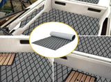 Adhesive Marine Decking EVA Foam Boat Flooring Teak Non-slip Mat Cuttable Deck Mat for Motorboat RV V985-EVARHOMBUSMATGREY