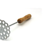 5pcs Potato Masher Portable Stainless Steel Wooden Handle Manual Spud Smasher Kitchen Tool V1294-YM0626-3118220316211