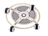 Round Rolling Low Stool Comfortable Universal Wheel Movable Mini Stool High Weight Capacity for Home V1294-YM0706-3116230016214
