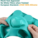 Silicone Muffin Pan Cupcake Set - Mini 24 Cups and Regular 12 Tin, Nonstick Food Grade Molds with V1259-DP01-A-4509