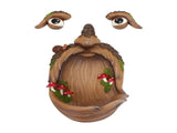 Tree Face Mushroom Bird Feeder Resin Lifelike Funny Old Man Tree Face Decoration for Outdoor Garden V1294-YM0901-3111240171011