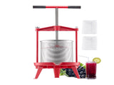 3.69 Gal/14L Fruit Wine Press, Stainless Steel Basket with Cross-beam and Triangular Structure, V952-GJYZJLSBXG142GNCWV0