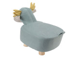 Animal Footstools Prevent Slip Cute Cartoon Giraffe Shape Soft Small Kids Stools for Home Blue V1294-YM0703-3116230000312