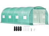 Walk-in Tunnel Greenhouse Galvanized Frame & Waterproof Cover 15x7x7 ft V952-YDSDWSL1577FTL1FIV0