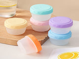 6Pcs 2Oz Small Containers With Lids,Reusable Plastic Storage Jars For Snack And Puree, Salad V1189-LWWAL-20260401-06669