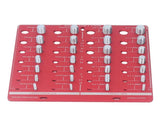 Nut and Bolt Thread Checker 7.9x7.9in Identifier Aluminium Alloy Easy Operation Accurate Ruler V1294-YM0710-3114230164011