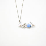 Gift Box - Rabbit White Gold Aroma Necklace Purify Oil Blend V760-GBAJ - 34
