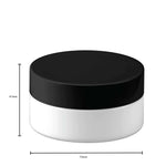 5x 100g Plastic Cosmetic Jar + Lids - Empty White Cream Container V238-SUPDZ-40114278563920