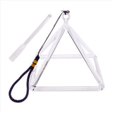 6inch Quartz Crystal Singing Bowl Sound Therapy Pyramid Yoga Meditation Transparent Bowl Percussion V1370-AZ4-10195