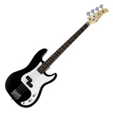 Karrera 39in Electric Guitar Bass Music 4-String Instrument Full Size Black GTR-JB2-15W-BK