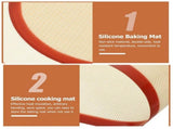 6 Pcs Silicone Baking Mats Nonstick Oven Liners for Kitchen Cooking Pan Accessories Reusable V1369-AZ3-W-17497