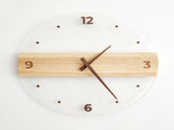 Wall Clock Silent Round Decorative Modern Acrylic Panel Hanging Clock for Living Room Bedroom Office V1294-YM0703-3115230003411
