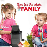 Manual Rotary Ice Crusher for tails Slush Smoothies 1.25L Chrome Plated Gray V1263-JX-8026