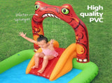 Bestway Kids Inflatable Play Splash Pool with Slide Ball Tossing Toys 242x140cm BW-POOL-PLAY-53160