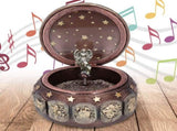 Music Box Fashion Creativity Rotating 12 Constellations Firends Birthday Holiday GiftsCoppery V1294-YM0901-3115200151019