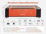 130W CO2 Laser Engraver, 1400 x 900 mm, CO2 Laser Engraver Cutter Machine with Water Chiller, 2 Way V952-EYHTJGDKJLDSNZ4E3001V3