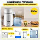 Water Distiller Purifier Pure Water Distiller Filters Water Distillation 4L Internal Stainless Steel V952-HR-1ZLSJ000000001V3