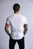 HARD HITTERS RAGLAN CREW TEE WHITE SMALL V697-RAGLAN-CREW-TEE-WHITE-SMALL