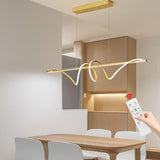 BAMDECOR A202 Modern LED Linear Pendant Lights with Dimmable LED 180cm-Gold V255-BAM-A202-1.8-GOLD