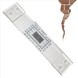Crack Monitoring Record, 12Pcs Crack Measurement Tool, Crack Width Gauge, Clear Acrylic Corner Crack V1370-AZ4-07685