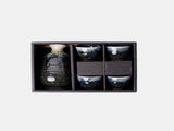 Sake Set for Four 330ml Ink Glaze V637-C1090