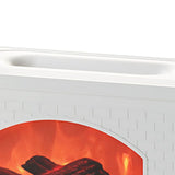 270ml Mist Humidifier Simulated Fireplace Design Power Off Protection Fire Diffuser for Home White V1294-YM0626-3113230006812