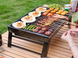 Weekend Essential Portable Foldable BBQ Grill Home & Camping Heavy Duty Steel No Assembly V1232-SKVDHG002
