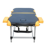 YES4HOMES 2 Fold Portable Aluminium Massage Table Massage Bed Beauty Therapy V278-ALUM-FOLD2-670-BO