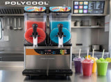 POLYCOOL 24L Double Tank Commercial Slush Machine, Digital Control Panel, SAA Approved, Juice and V219-FDSSLSPY24LB